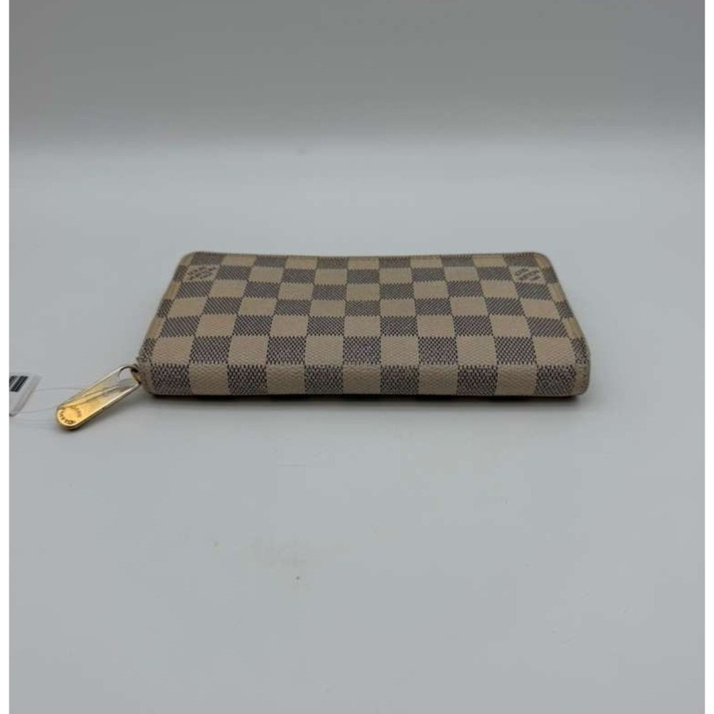 Louis Vuitton Damier Azur Zippy Wallet Long Zip Around Beige Auth - Picture 2 of 10